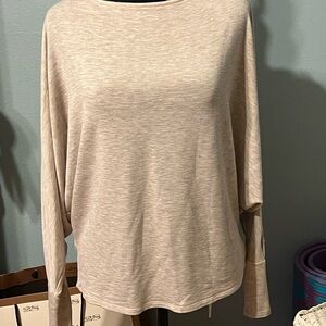 Pink Lily Light Beige Sweatshirt